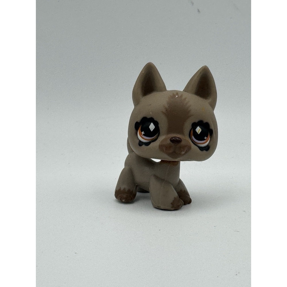 Littlest Pet Shop #491 German Shepherd Puppy Diamond Eyes Hasbro Authentic